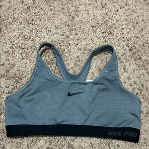 Nike Pro Women's Sports Bra - Blue and Black